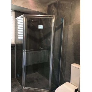 Australia Custom made framed diamond shower screen (900-1000)*(900-1000)*1900